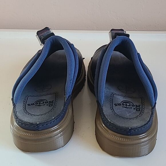 Dr Martens Chunky Sandals Chunky Slip-on Blue & Red Made in England Size UK 4 - Picture 5 of 14